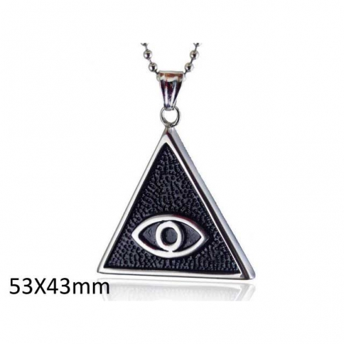 Wholesale Stainless Steel 316L Evil Eye Pendants Without Chain NO.#SJ33P040
