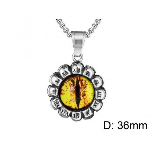 Wholesale Stainless Steel 316L Evil Eye Pendants Without Chain NO.#SJ15P003