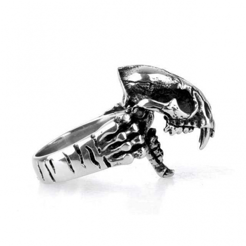 BC Wholesale Jewelry Stainless Steel 316L Skull Rings NO.#SJ19R181