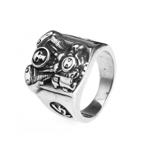 BC Wholesale Jewelry Stainless Steel 316L Skull Rings NO.#SJ19R182