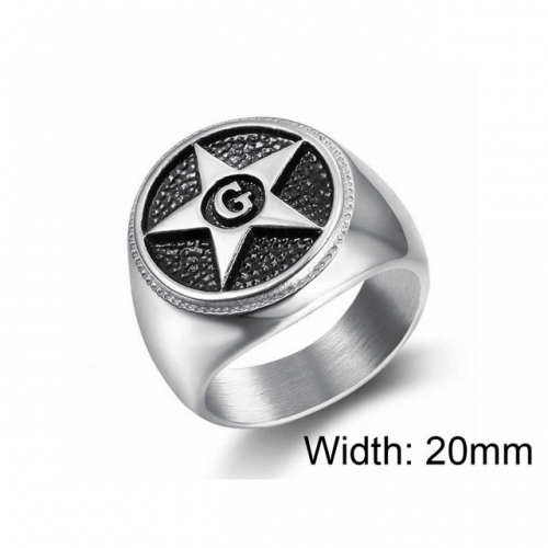 BC Jewelry Wholesale Stainless Steel 316L Star Rings NO.#SJ16R028