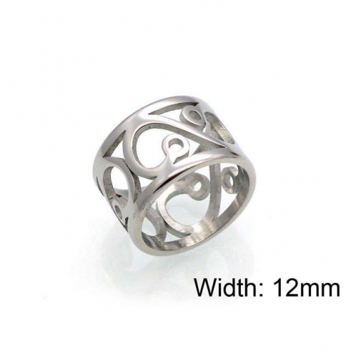 Wholesale Stainless Steel 316L Hollow Rings NO.#SJ18R0123