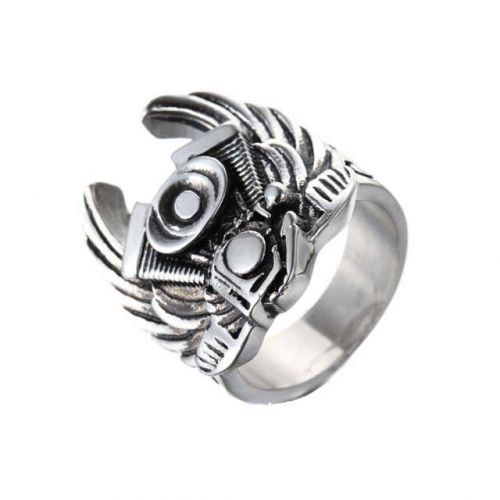 Wholesale Stainless Steel 316L Evil Eye Rings NO.#SJ19R172