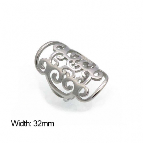 Wholesale Stainless Steel 316L Hollow Rings NO.#SJ18R0115