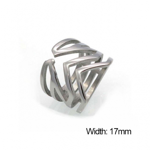 Wholesale Stainless Steel 316L Hollow Rings NO.#SJ18R0111