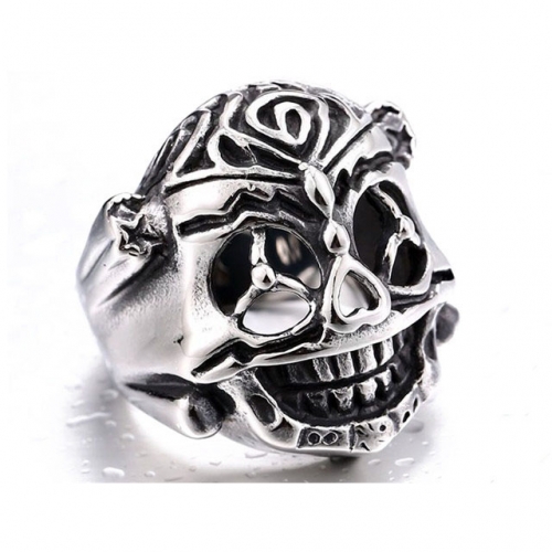 BC Jewelry Wholesale Stainless Steel 316L Skull Rings NO.#SJ14R452