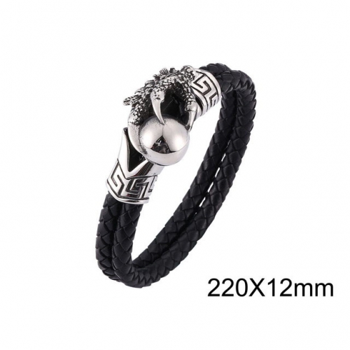 BC Wholesale Jewelry Animal Shape Fitting Leather Bracelet NO.#SJ13B0237HLL