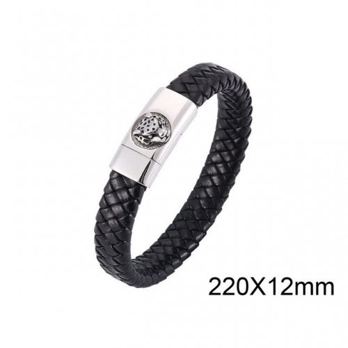BC Wholesale Jewelry Animal Shape Fitting Leather Bracelet NO.#SJ13B0154HLL