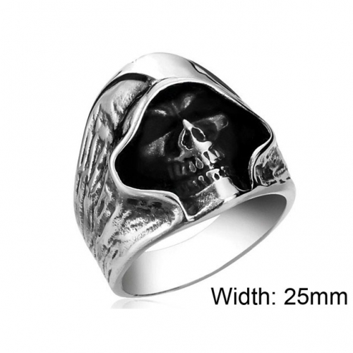 BC Jewelry Wholesale Stainless Steel 316L Skull Rings NO.#SJ14R110