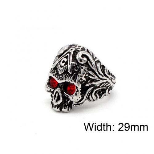BC Jewelry Wholesale Stainless Steel 316L Skull Rings NO.#SJ15R156