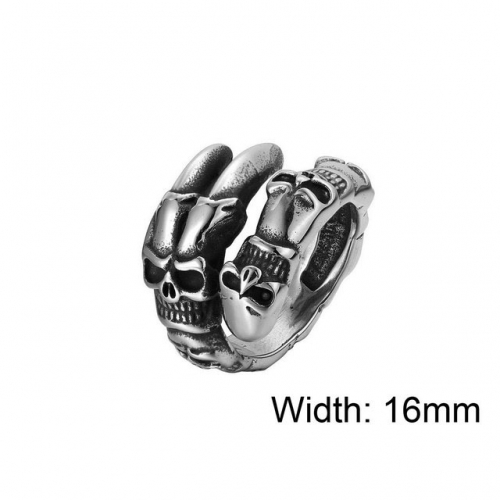 BC Jewelry Wholesale Stainless Steel 316L Skull Rings NO.#SJ15R297