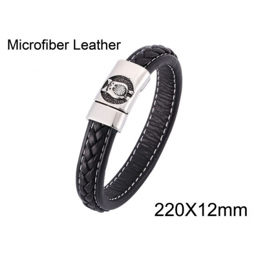 BC Wholesale Jewelry Animal Shape Fitting Leather Bracelet NO.#SJ13B0126HME