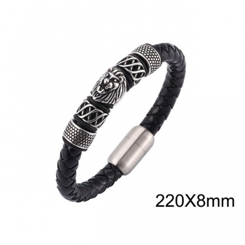 BC Wholesale Jewelry Animal Shape Fitting Leather Bracelet NO.#SJ13B0035IHL