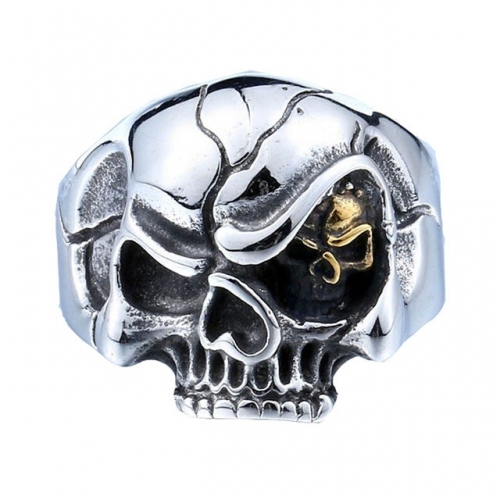 BC Jewelry Wholesale Stainless Steel 316L Skull Rings NO.#SJ14R201