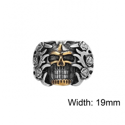 BC Jewelry Wholesale Stainless Steel 316L Skull Rings NO.#SJ15R159