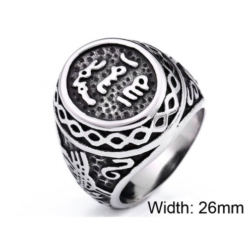 BC Jewelry Stainless Steel 316L Religion Rings NO.#SJ14R210