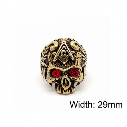 BC Jewelry Wholesale Stainless Steel 316L Skull Rings NO.#SJ15R155