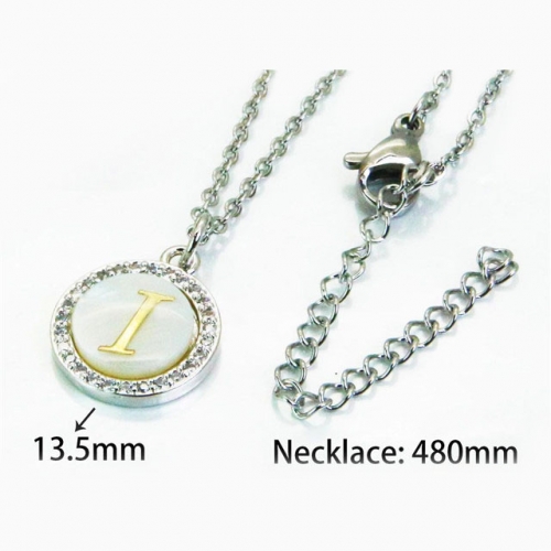 Wholesale Stainless Steel 316L Necklace (Font Pendant) NO.#BC54N0155MC