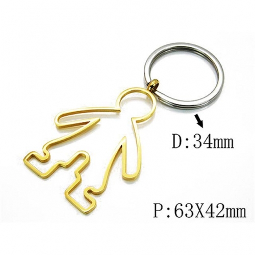 Wholesale Stainless Steel 316L Fashion Keychain NO.#BC64A0111HJA