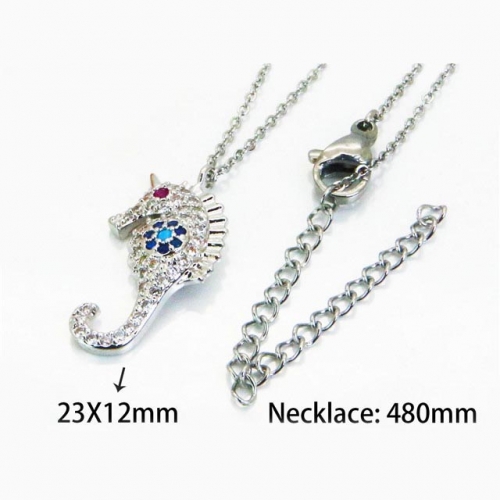 Wholesale Stainless Steel 316L Animal Style Necklace NO.#BC54N0117NL