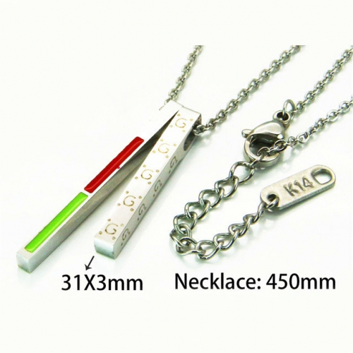 Wholesale Stainless Steel 316L Necklace (Popular) NO.#BC93N0127PT