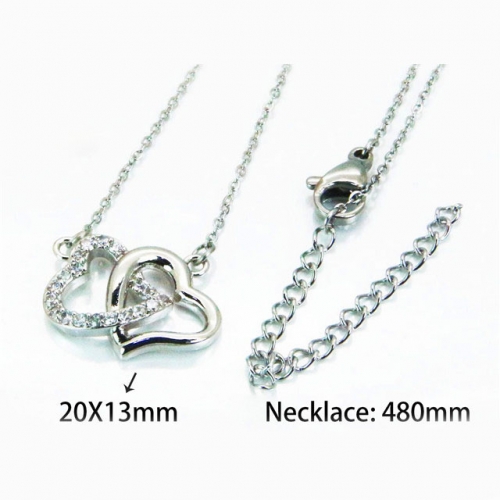 Wholesale Stainless Steel 316L Necklace (Lover Pendant) NO.#BC54N0119MF