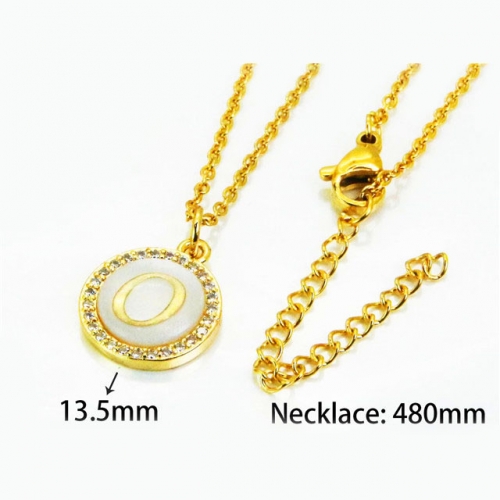 Wholesale Stainless Steel 316L Necklace (Font Pendant) NO.#BC54N0187MLW