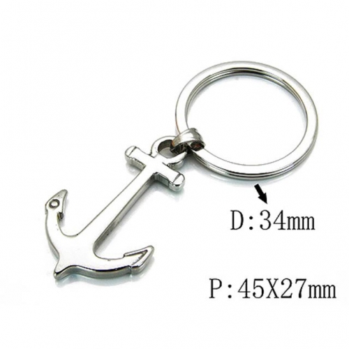 Wholesale Stainless Steel 316L Fashion Keychain NO.#BC64A0108NS