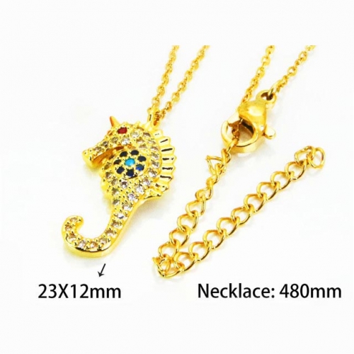 Wholesale Stainless Steel 316L Animal Style Necklace NO.#BC54N0118OS
