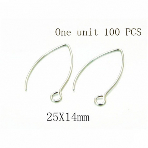 Wholesale Stainless Steel 316L Earrings Fitting NO.#BC70A1314HLR