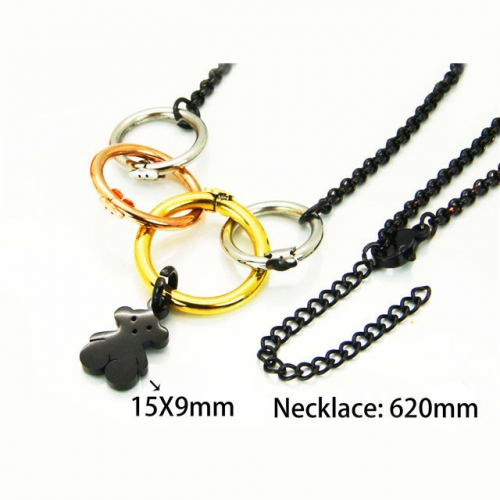 Wholesale Stainless Steel 316L Animal Style Necklace NO.#BC90N0036HOR