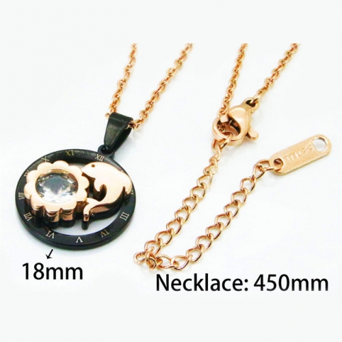 Wholesale Stainless Steel 316L Animal Style Necklace NO.#BC76N0491K5U