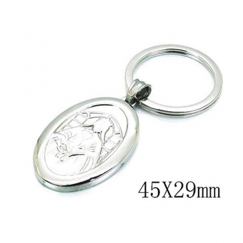Wholesale Stainless Steel 316L Fashion Keychain NO.#BC64P0103OE