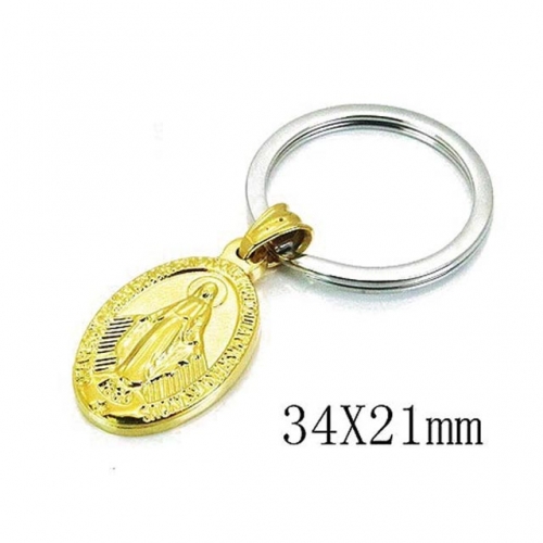 Wholesale Stainless Steel 316L Fashion Keychain NO.#BC64P0106PR