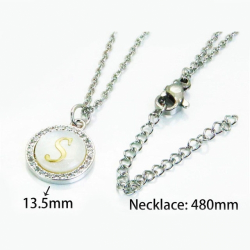 Wholesale Stainless Steel 316L Necklace (Font Pendant) NO.#BC54N0165MY