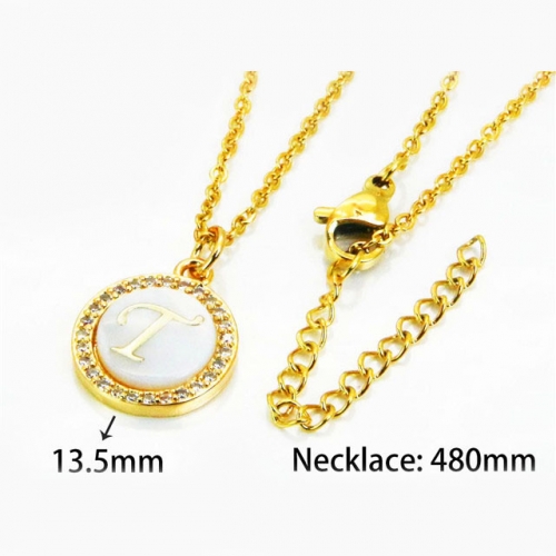 Wholesale Stainless Steel 316L Necklace (Font Pendant) NO.#BC54N0192MLT