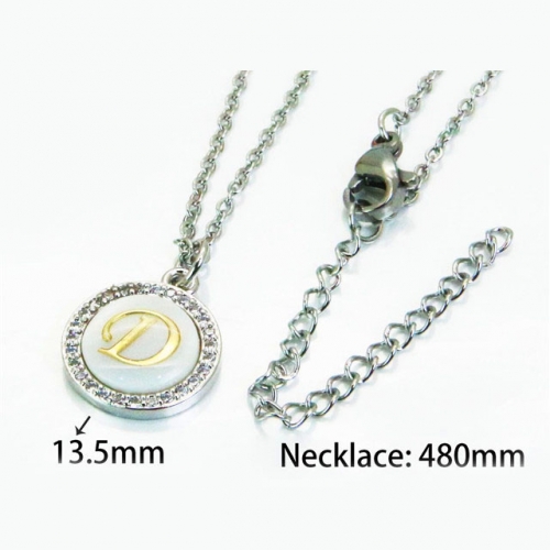 Wholesale Stainless Steel 316L Necklace (Font Pendant) NO.#BC54N0150MS