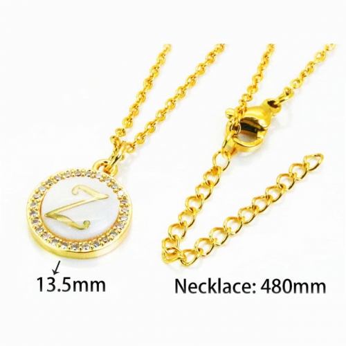 Wholesale Stainless Steel 316L Necklace (Font Pendant) NO.#BC54N0198MLZ