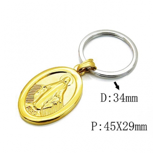 Wholesale Stainless Steel 316L Fashion Keychain NO.#BC64A0103PS
