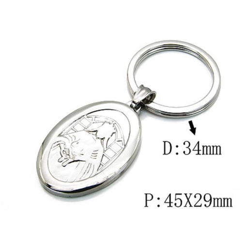 Wholesale Stainless Steel 316L Fashion Keychain NO.#BC64A0105OG