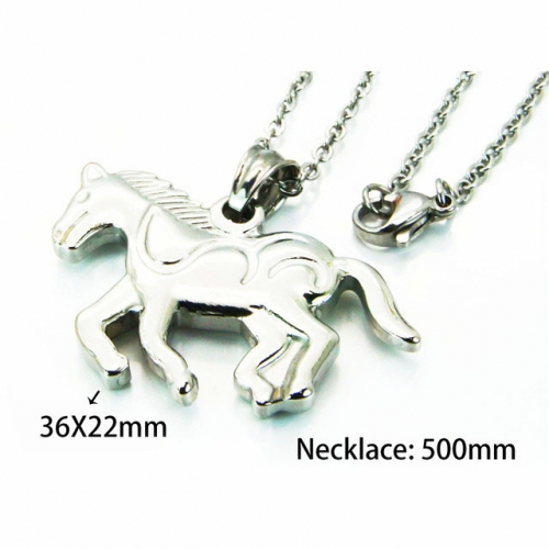 Wholesale Stainless Steel 316L Animal Style Necklace NO.#BC81N0067PE