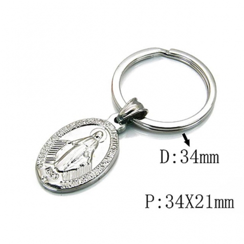 Wholesale Stainless Steel 316L Fashion Keychain NO.#BC64A0100OA