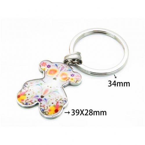 Wholesale Stainless Steel 316L Fashion Keychain NO.#BC64A0115HIA