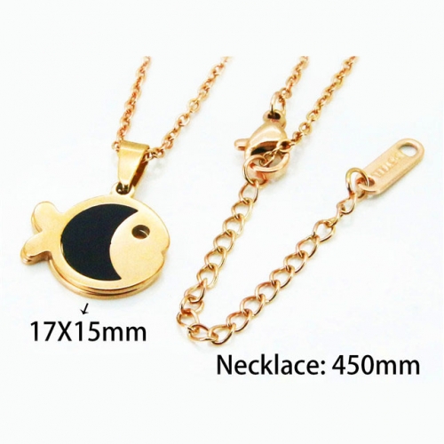 Wholesale Stainless Steel 316L Animal Style Necklace NO.#BC76N0482KL