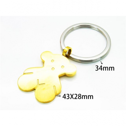 Wholesale Stainless Steel 316L Fashion Keychain NO.#BC64A0114HIW