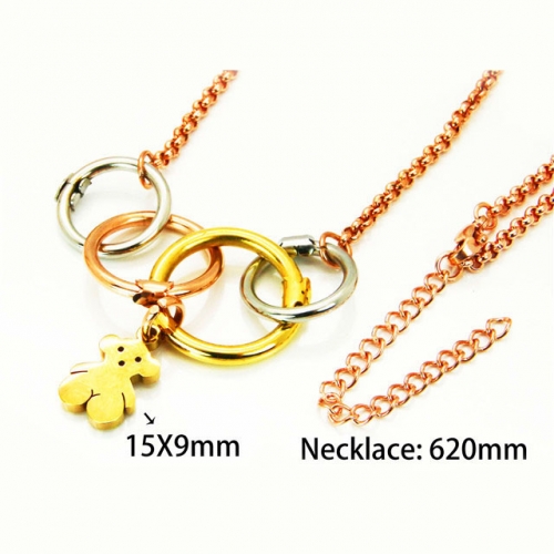 Wholesale Stainless Steel 316L Animal Style Necklace NO.#BC90N0035HPE