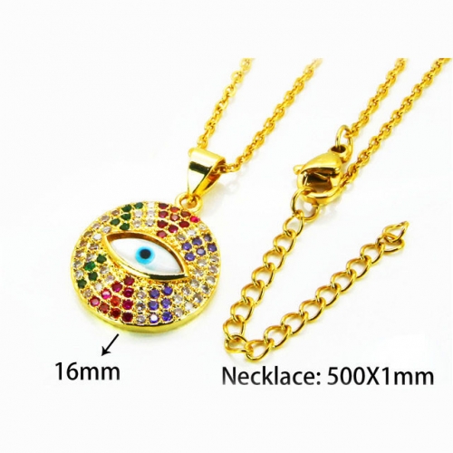 Wholesale Stainless Steel 316L Necklace (Religion Pendant) NO.#BC54N0517HHF