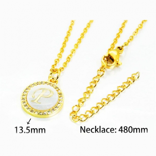 Wholesale Stainless Steel 316L Necklace (Font Pendant) NO.#BC54N0188MLQ