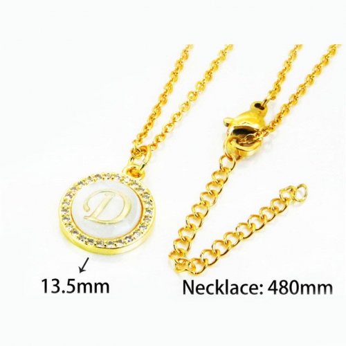 Wholesale Stainless Steel 316L Necklace (Font Pendant) NO.#BC54N0176MLZ