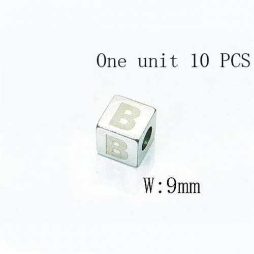Wholesale Stainless Steel 316L Square Beads Fitting NO.#BC59A0008H9Y